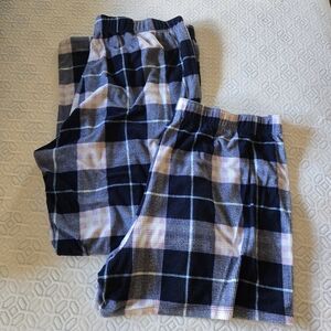 Eddie Bauer Plaid Pajama Pants & Shorts, L